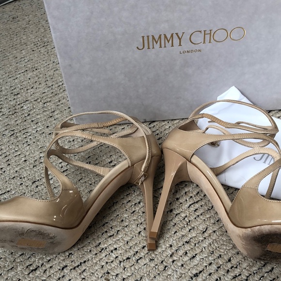 Jimmy Choo nude Lang Sandals - Picture 9 of 9